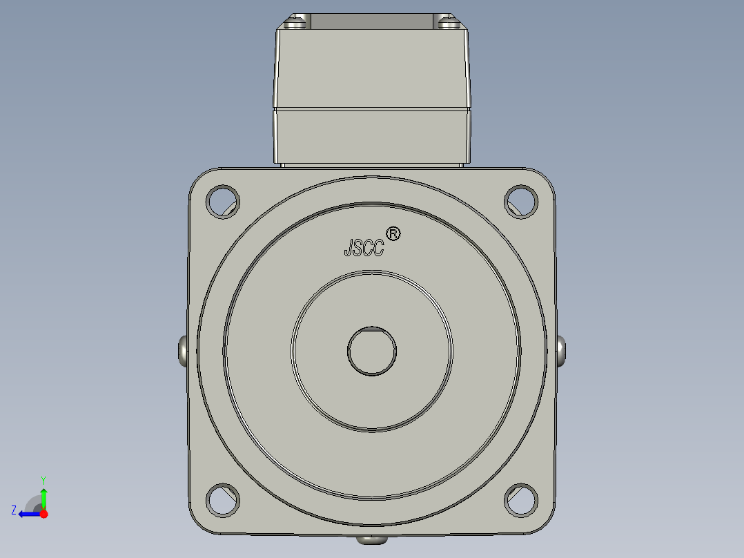 精研调速电机90YT90DV22右视图