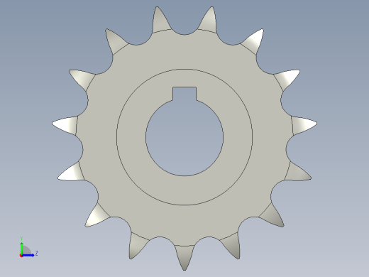 链轮08B-15T左视缩略图