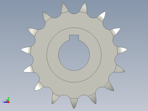 链轮08B-15T右视缩略图