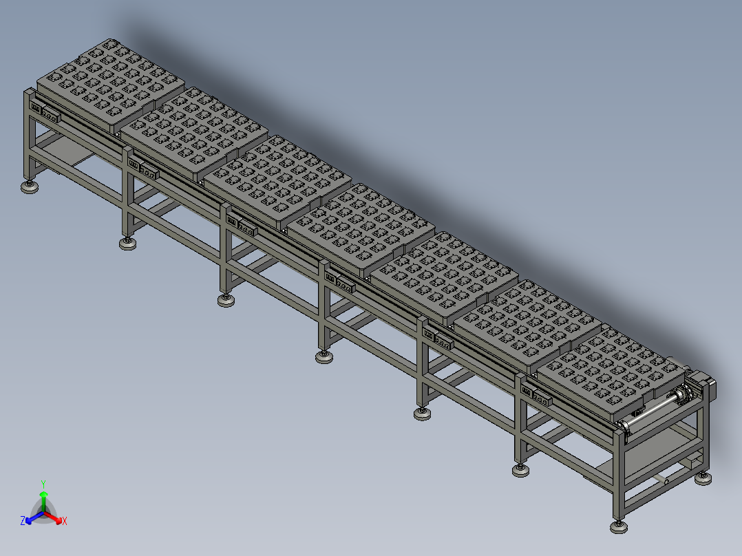 PCBBS-01-00倍速链6米段正等轴测图