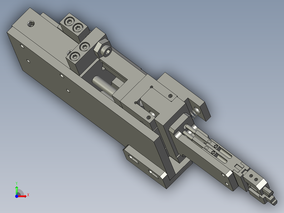 X-夹料组件前视图