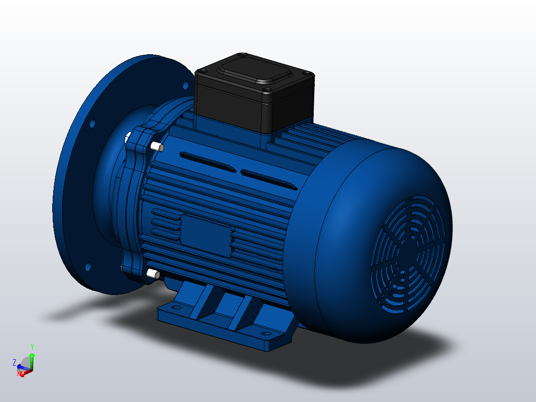 电机-112м2 7.5 kW主视图