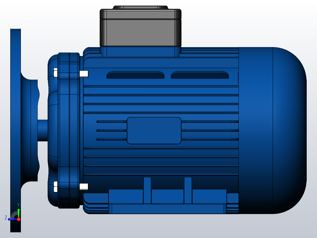 电机-112м2 7.5 kW右视图
