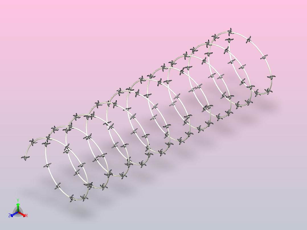 剃刀铁丝围栏CBT-65主视图