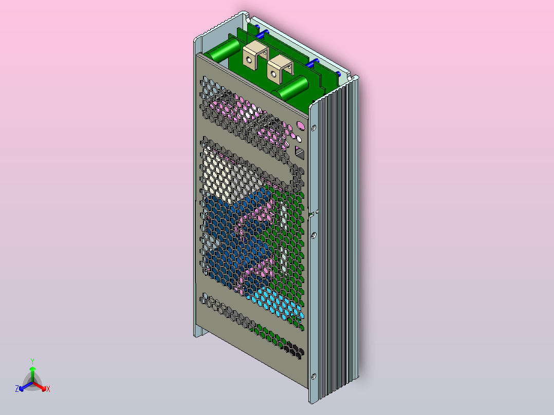 明伟电源UHP-2500-3D主视图