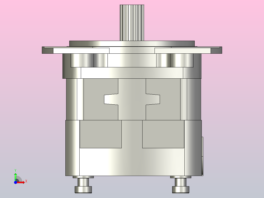 CBXW-4齿轮油泵[CBXW-F10-AT]前视图