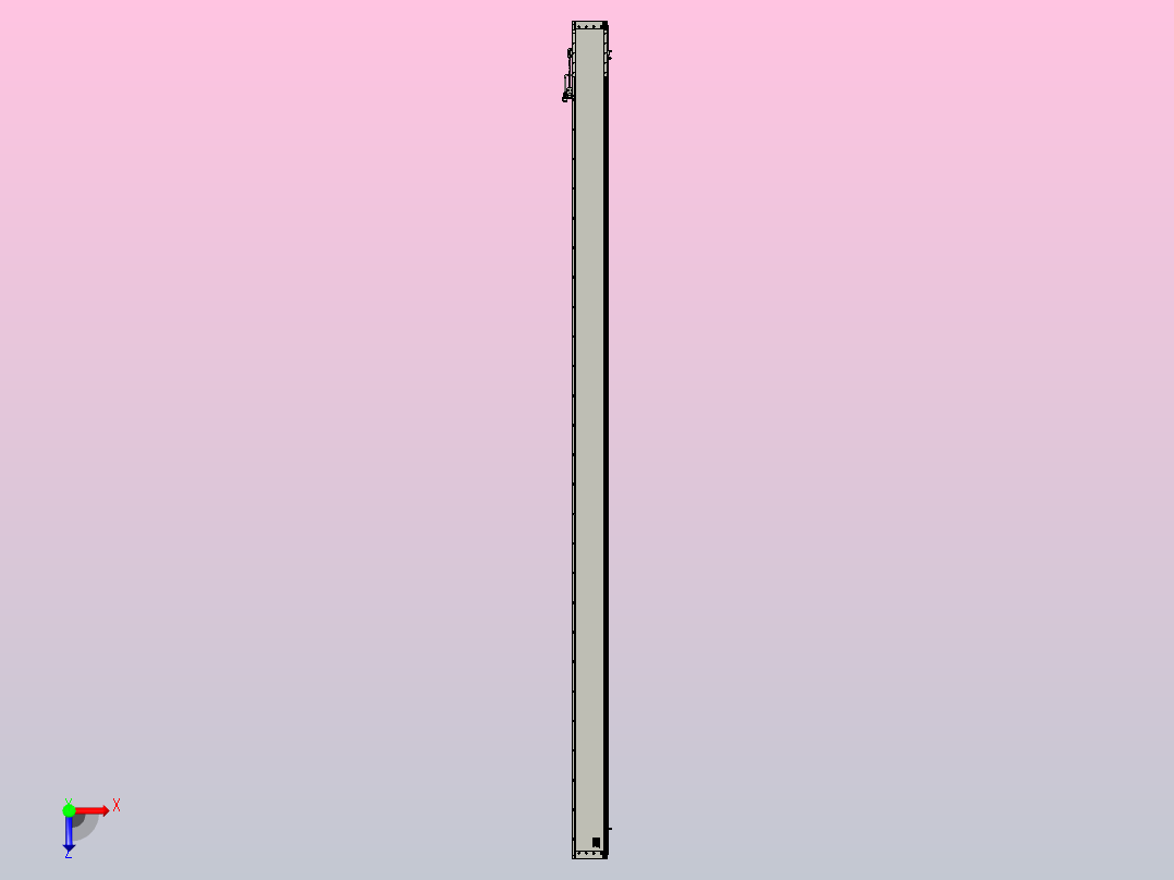 直驱直线电机轴TPA-LNP2-140-20C3-1-L3120-3-C-05-N3俯视图
