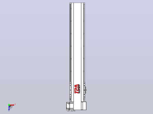 皮带直线轴半封闭可选导轨TPA-HNB-120D-110-L550-RP-C-P40-N3俯视缩略图