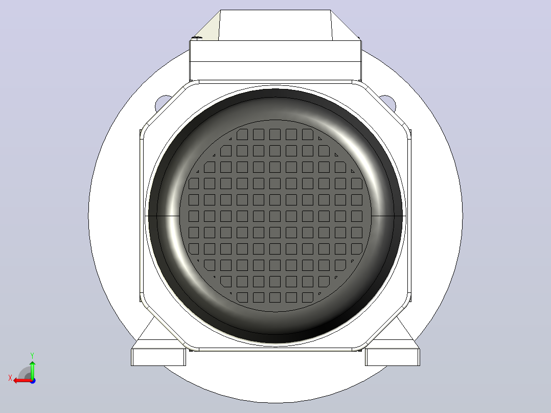 IM B35 H80-180(YE2、YE3)通用电机[YE3-80M2-4-B35]后视图