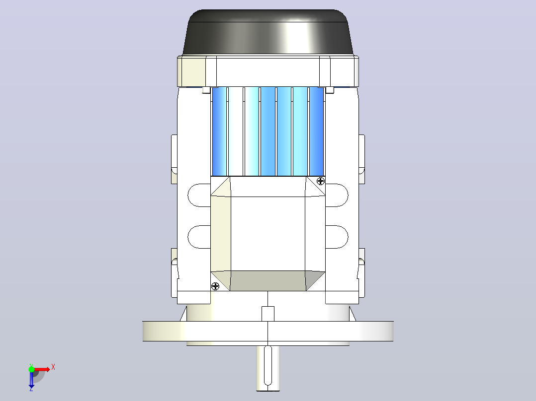 IM B35 H80-180(YE2、YE3)通用电机[YE3-80M2-4-B35]俯视图
