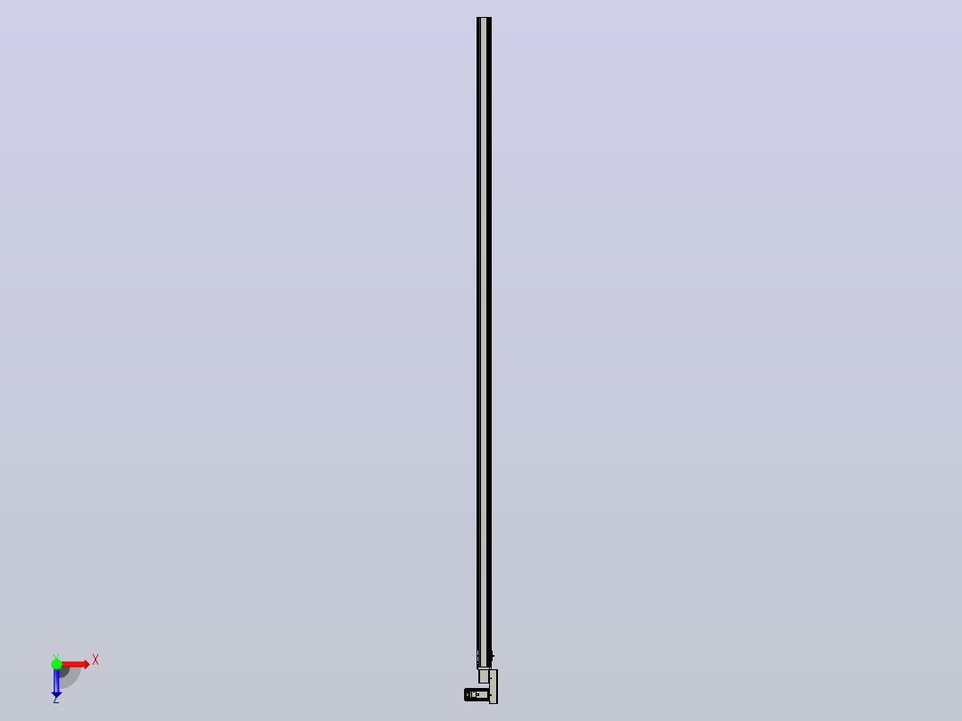 皮带直线轴半封闭可选导轨TPA-HNB-65S-90-L3000-MR-Y-P10-N3俯视图