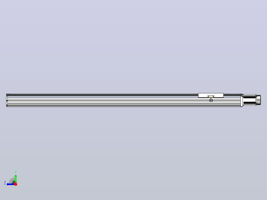 日规模组半封闭丝杆TPA-HNR-220D-3210C-L1650-M-C-P1K-N3右视图