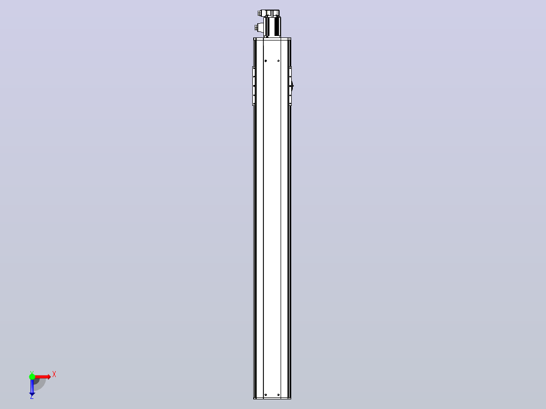 日规模组半封闭丝杆TPA-HNR-220D-3210C-L1650-M-C-P1K-N3俯视图