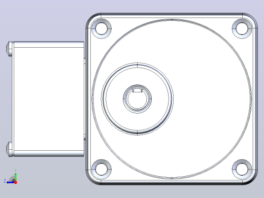 40W90mm感应电动机[5IK40GN-HT-5GN9K]右视缩略图