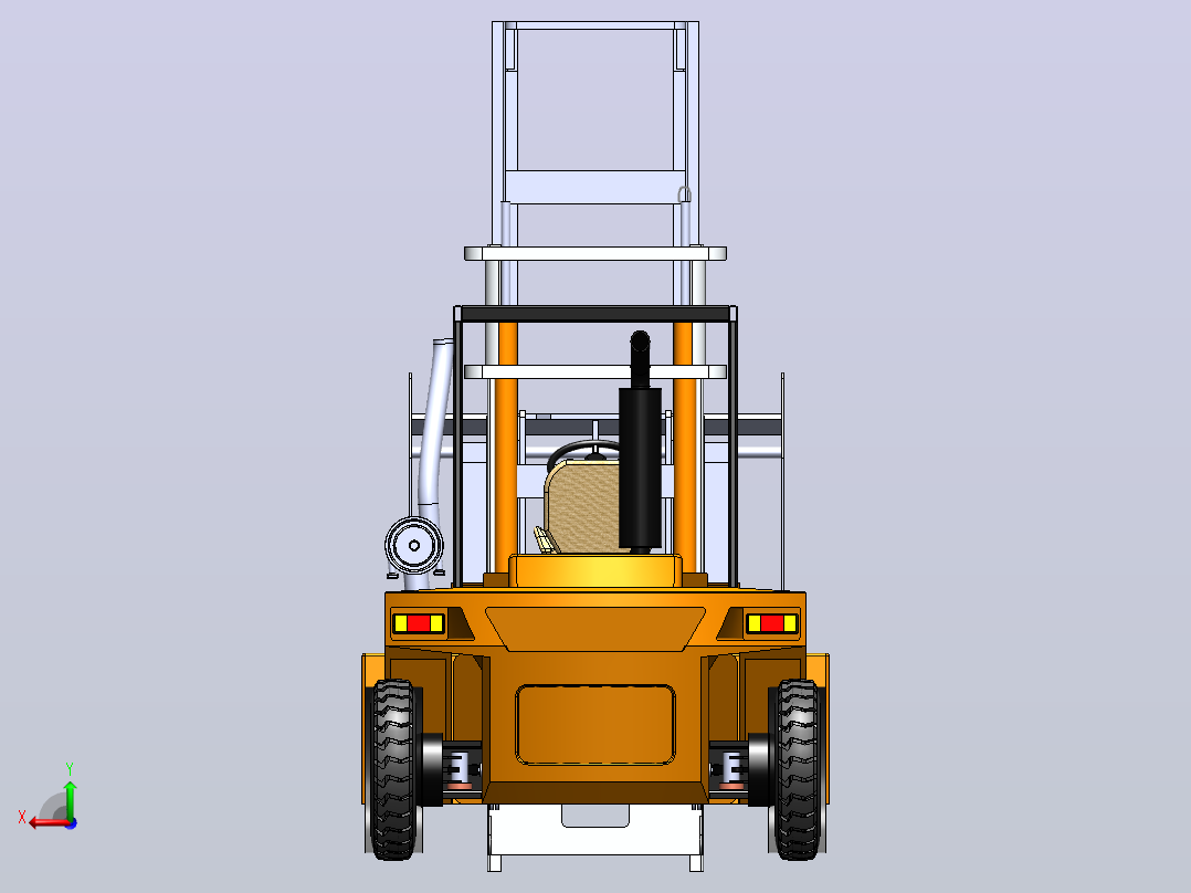 55 叉车 SW STP后视图