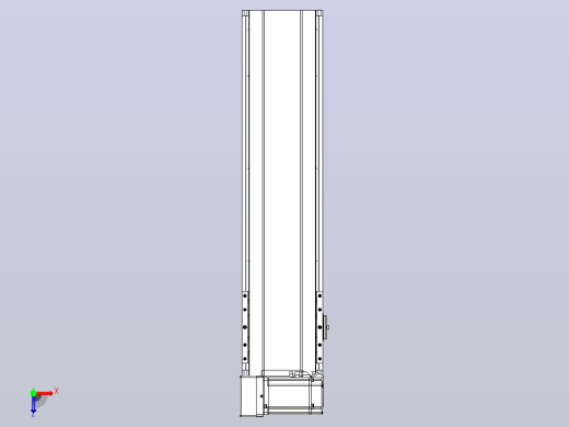 皮带直线轴半封闭可选导轨TPA-HNB-175D-140-L500-LU-Y-P75-N3俯视缩略图