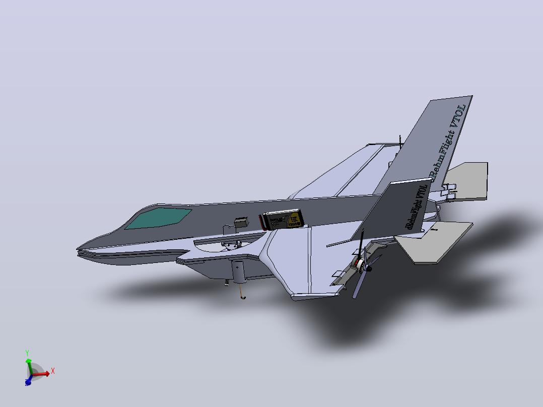 F-35垂直起落喷气式飞机主视图
