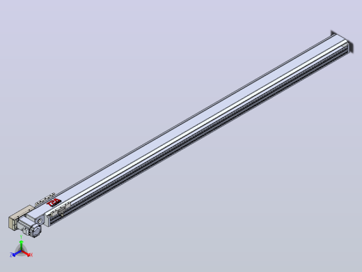 皮带直线轴半封闭可选导轨TPA-HNB-120D-110-L1900-ML-C-P40-N3正等轴测缩略图