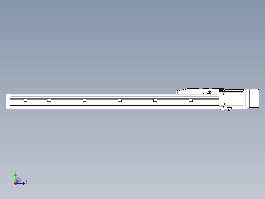 滚珠丝杠直线轴内置导轨TPA-GCR-170-2510C-L700-MR-M75-N3左视图