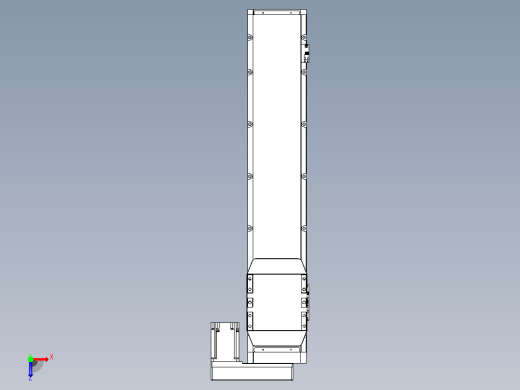 滚珠丝杠直线轴内置导轨TPA-GCR-170-2510C-L700-MR-M75-N3俯视缩略图