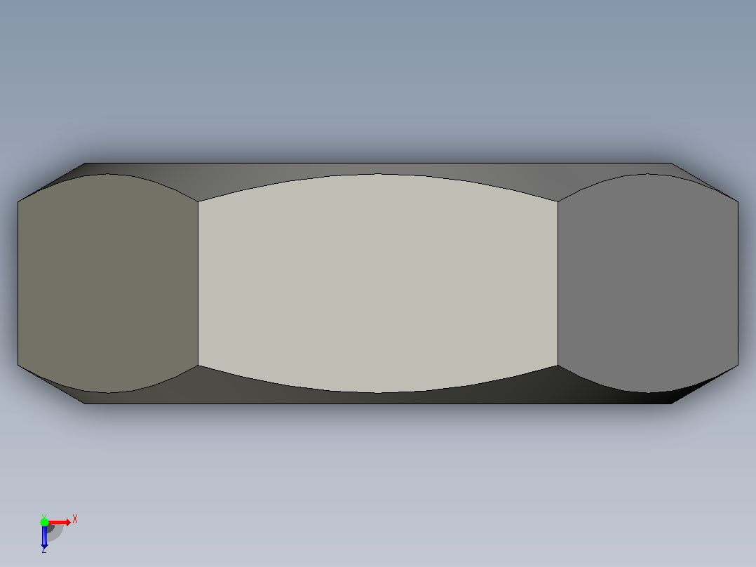 螺母M8俯视图