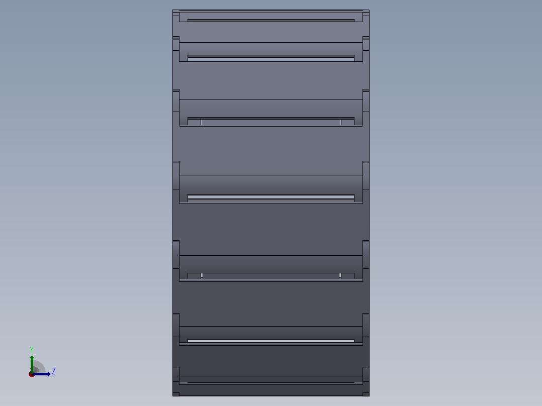 内高15内侧打开型TA半封闭式拖链[DSL15HTA-15-50-R48-20-A1]左视图