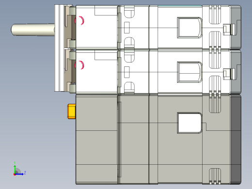 NB5LE-63FB 2P剩余电流动作断路器三维模型202409左视缩略图