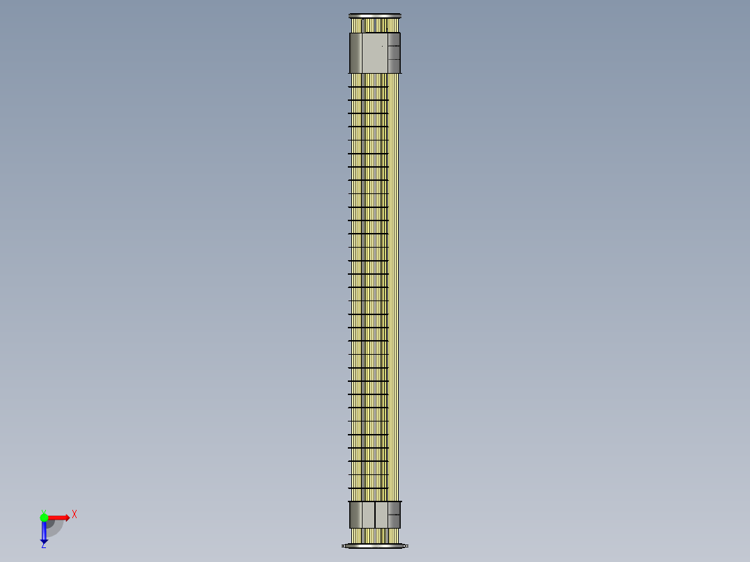 浮头式换热器（原创）俯视图