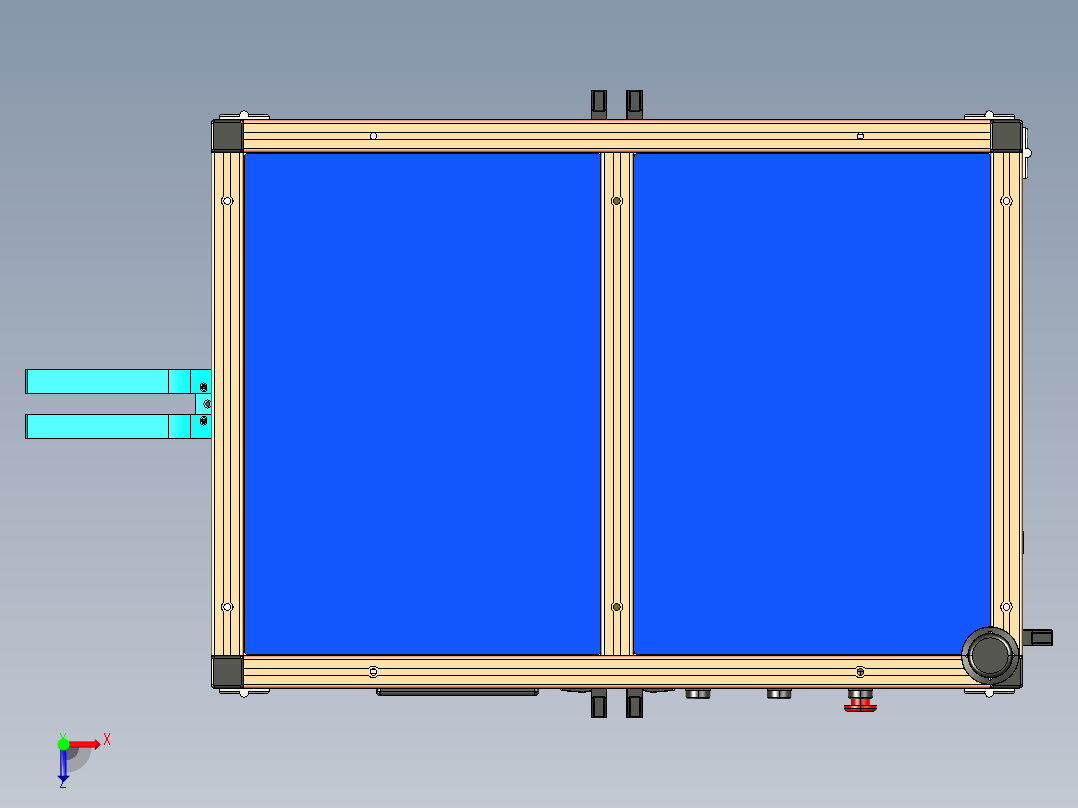 弯针自动包装机3D图纸H354 G261 非标自动化机械3D图纸设计俯视图