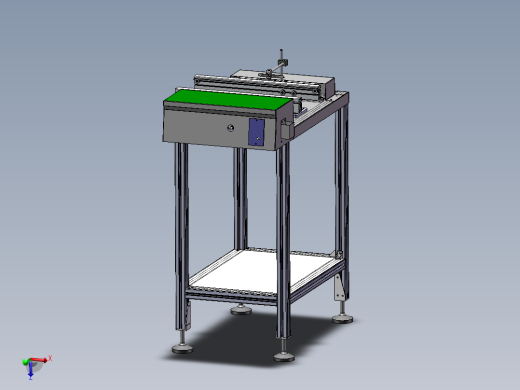 流水线ICT前接驳台完整模型3D模型