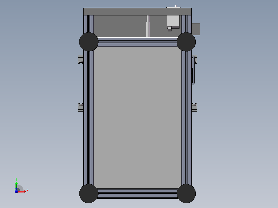 流水线ICT前接驳台完整模型3D模型前视图