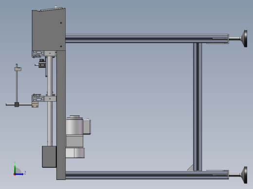流水线ICT前接驳台完整模型3D模型左视缩略图