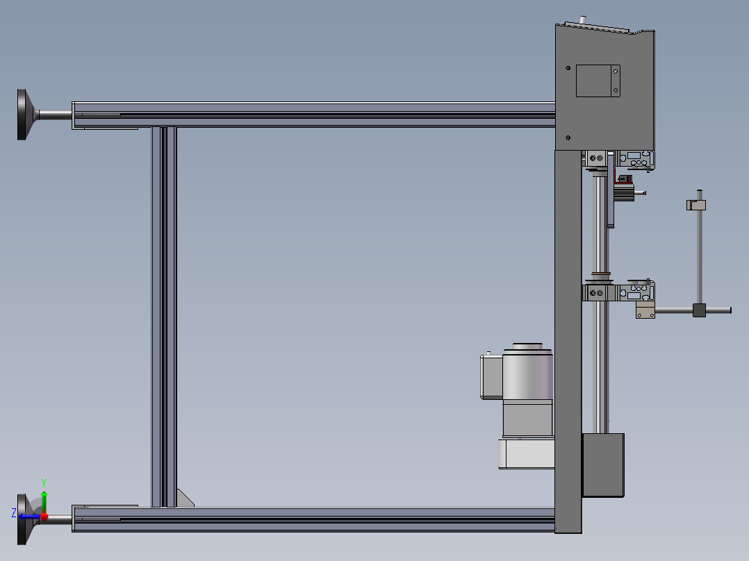 流水线ICT前接驳台完整模型3D模型右视图
