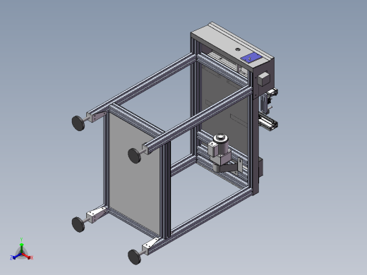 流水线ICT前接驳台完整模型3D模型正等轴测缩略图