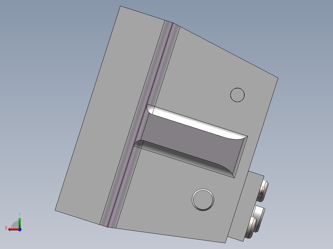 机床拨叉装配图后视图