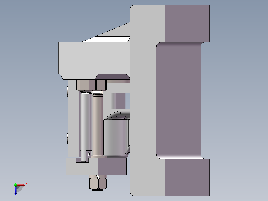 机床拨叉装配图俯视图