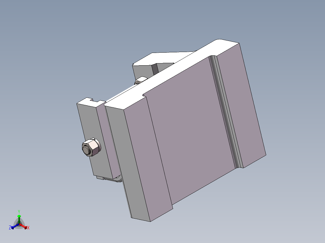 机床拨叉装配图正等轴测图