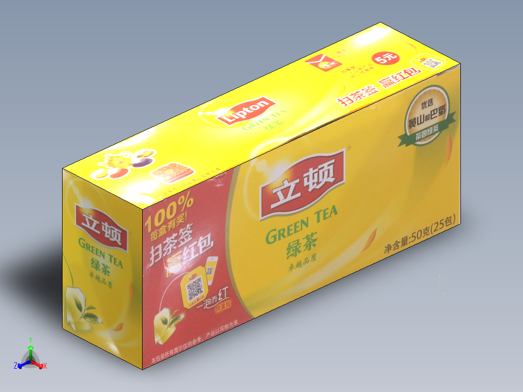 立顿绿茶主视图