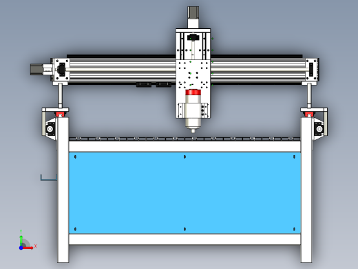 cnc 机床数控装配和控制箱前视缩略图