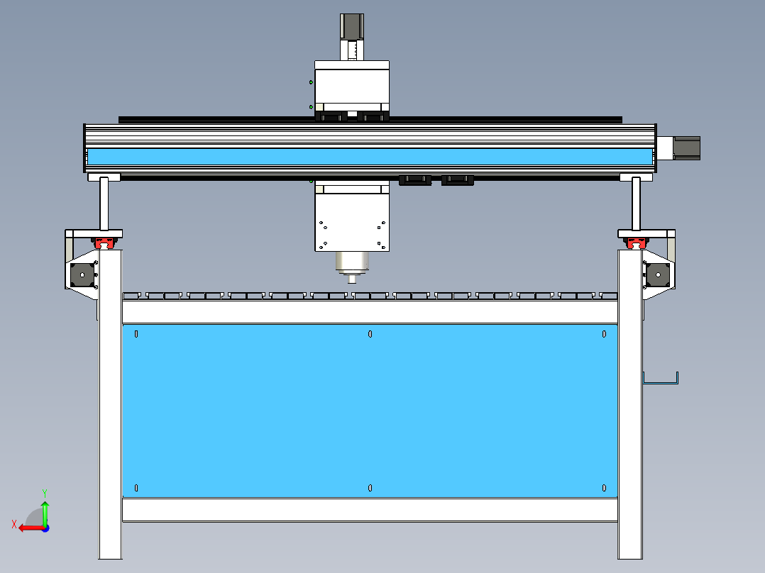 cnc 机床数控装配和控制箱后视图