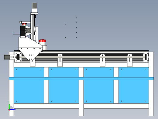 cnc 机床数控装配和控制箱左视缩略图