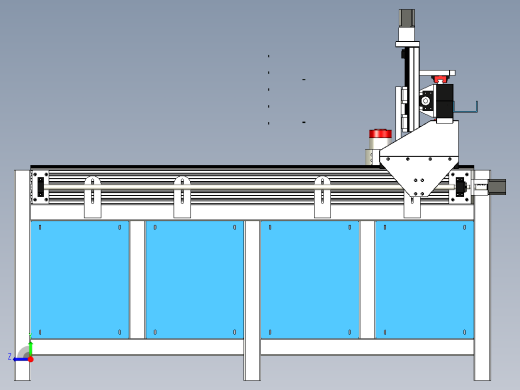 cnc 机床数控装配和控制箱右视缩略图