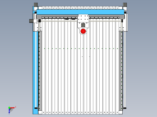 cnc 机床数控装配和控制箱俯视缩略图