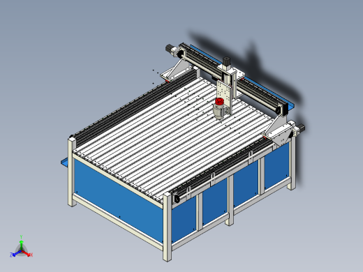 cnc 机床数控装配和控制箱正等轴测缩略图