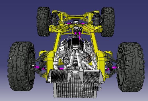 4x4四轮机车底盘及动力组缩略图