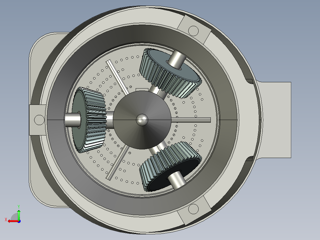 圆盘造粒机3d图纸辊轮式造粒机3d图立式圆盘造粒机三维3D模型后视图