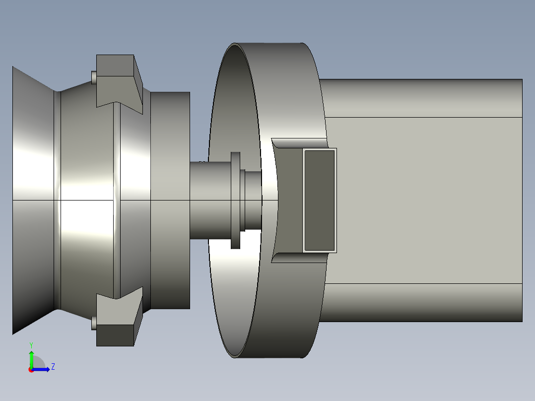 圆盘造粒机3d图纸辊轮式造粒机3d图立式圆盘造粒机三维3D模型左视图