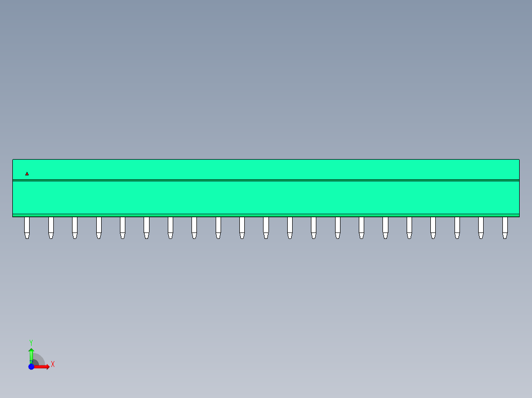 DEGSON 15EDG 系列 3.81mm 插拔式接线端子-15EDGVC-3.81-21P-14-00AH前视图