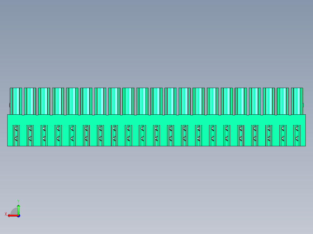 DEGSON 15EDG 系列 3.5mm 插拔式接线端子 FullPack-15EDGA-3.5-21P-14-00AH后视图