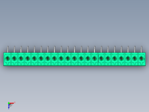 DEGSON 15EDG 系列 3.5mm 插拔式接线端子 FullPack-15EDGA-3.5-21P-14-00AH俯视缩略图